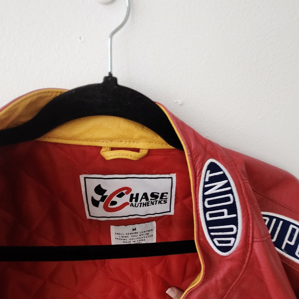 Chase Authentics Red Racing Jacket with Logos - Picture 3 of 3